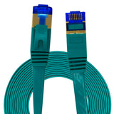 QualGear QG-CAT7F-20FT-GRN CAT 7 S/FTP Ethernet Cable Length 20 feet - 26 AWG, 10 Gbps, Gold Plated Contacts, RJ45, 99.99% OFC Copper, Color Green