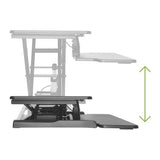 Electric Standing Desk Converter  adjustments